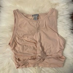 Cropped workout tank